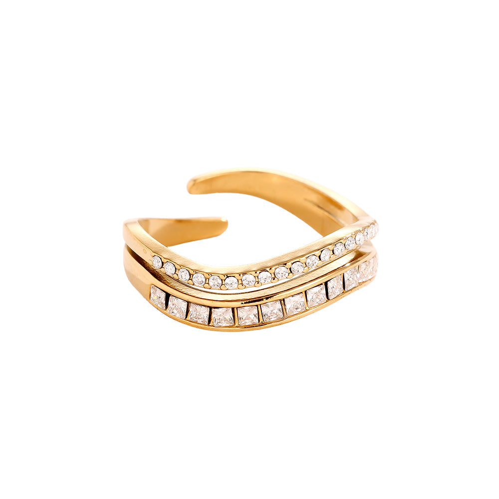 Double Wave Ring MAISON 25